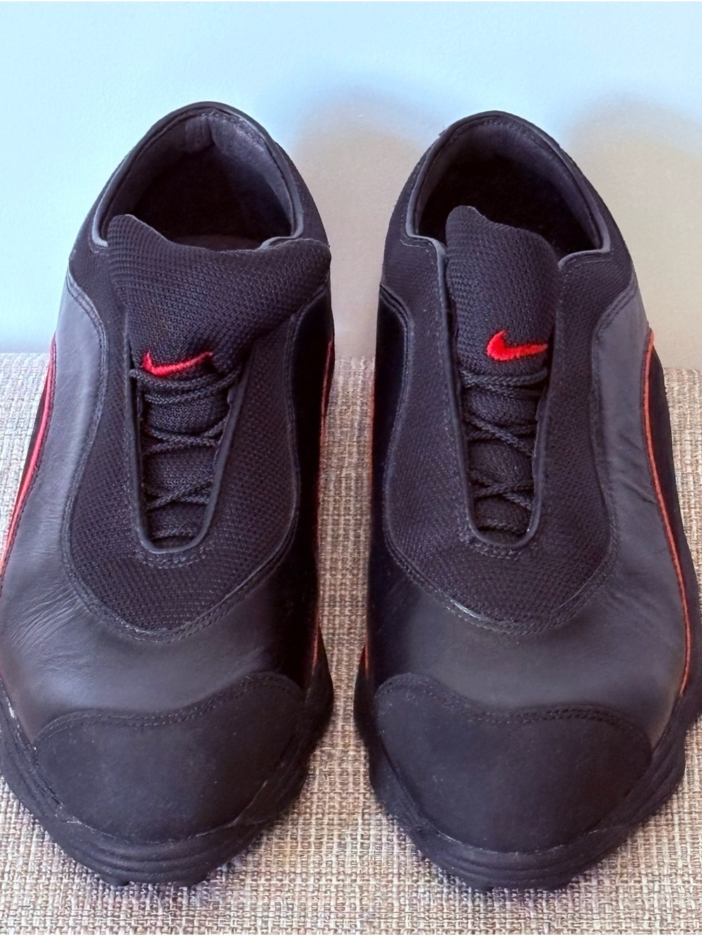 Vintage 1997 Nike Air Zoom Kempshall Last Golf Shoes Black Red 10